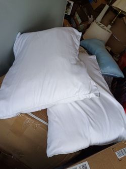 2 Clean Serta Pillows