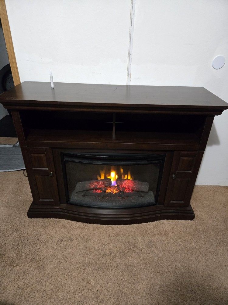 Cherrywood Electric Fireplace TV Stand