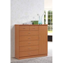 Hodedah 7-Drawer Jumbo Dresser, Cherry