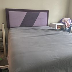FULL SIZE BED FRAME WITH ADJUSTABLE HEADBOARD