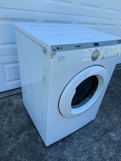 LG Tromm Front Load Dryer White