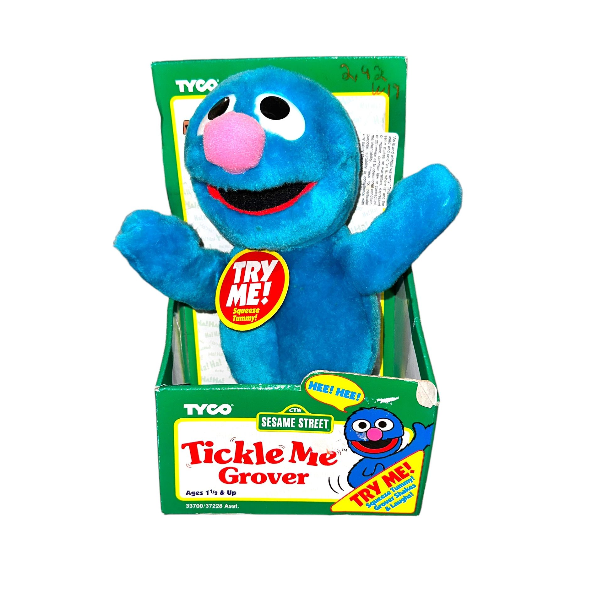 Vintage 1997 Tickle Me Grover Toy