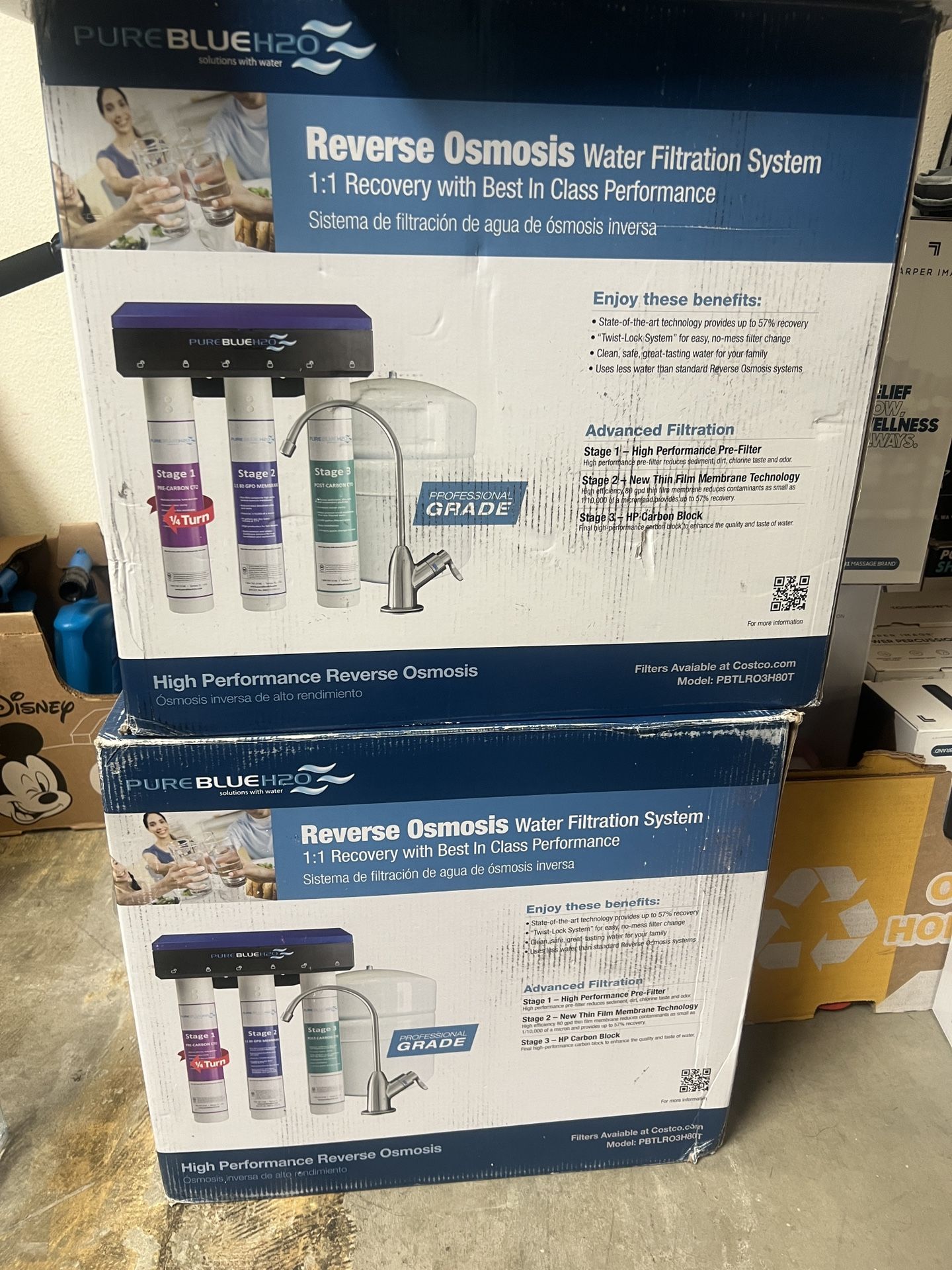 Pure Blue 1:1 Reverse Osmosis Water Filtration System