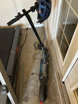 Electric Scooter with Helmet