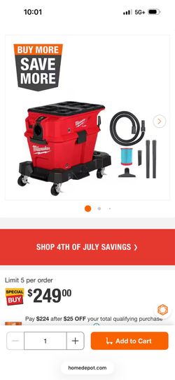 Milwukee m18 fuel vac
