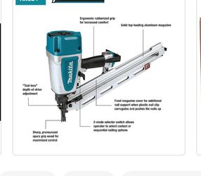 Makita Pneumatic 3-1/2 in. 21° Full Round Head Corded Framing Nailer