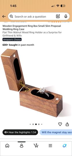 Engagement ring proposal