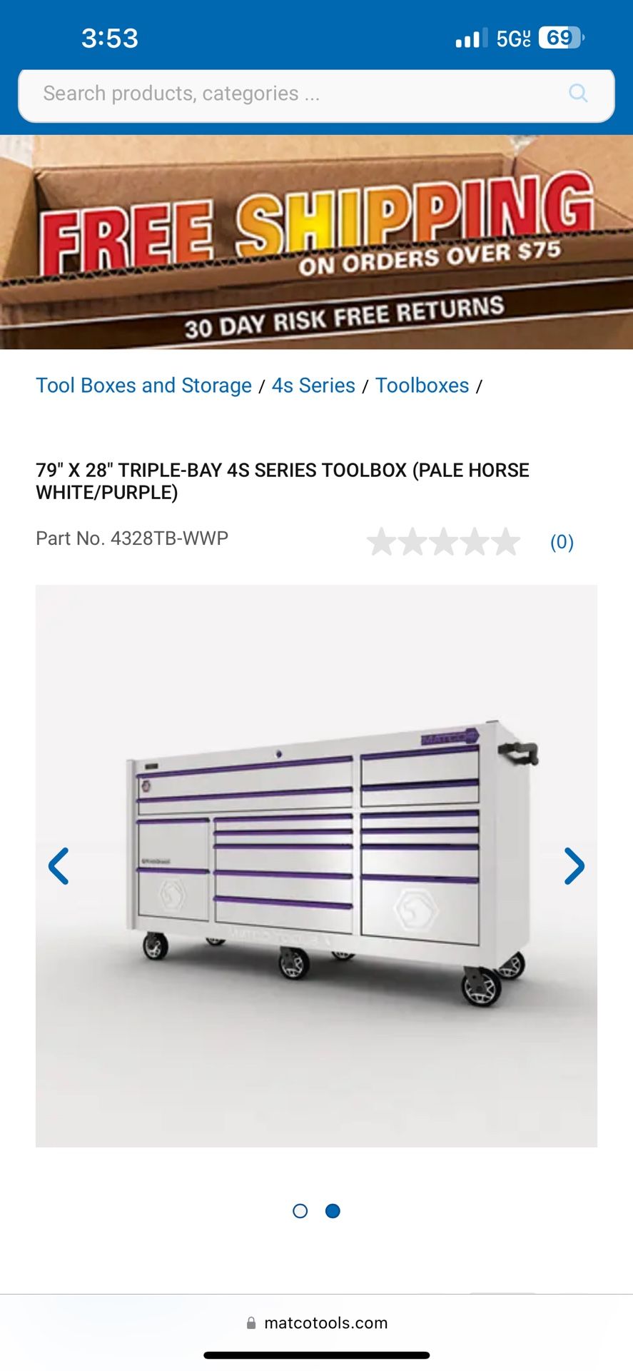 Matco Tools Triple Bay Toolbox