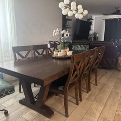 Wooden Dining Table Set /8