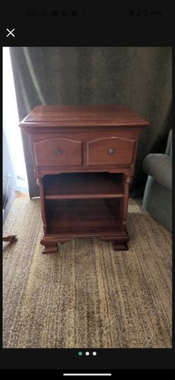 Wood Side Table Antique