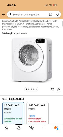 Washer And dryer Portable