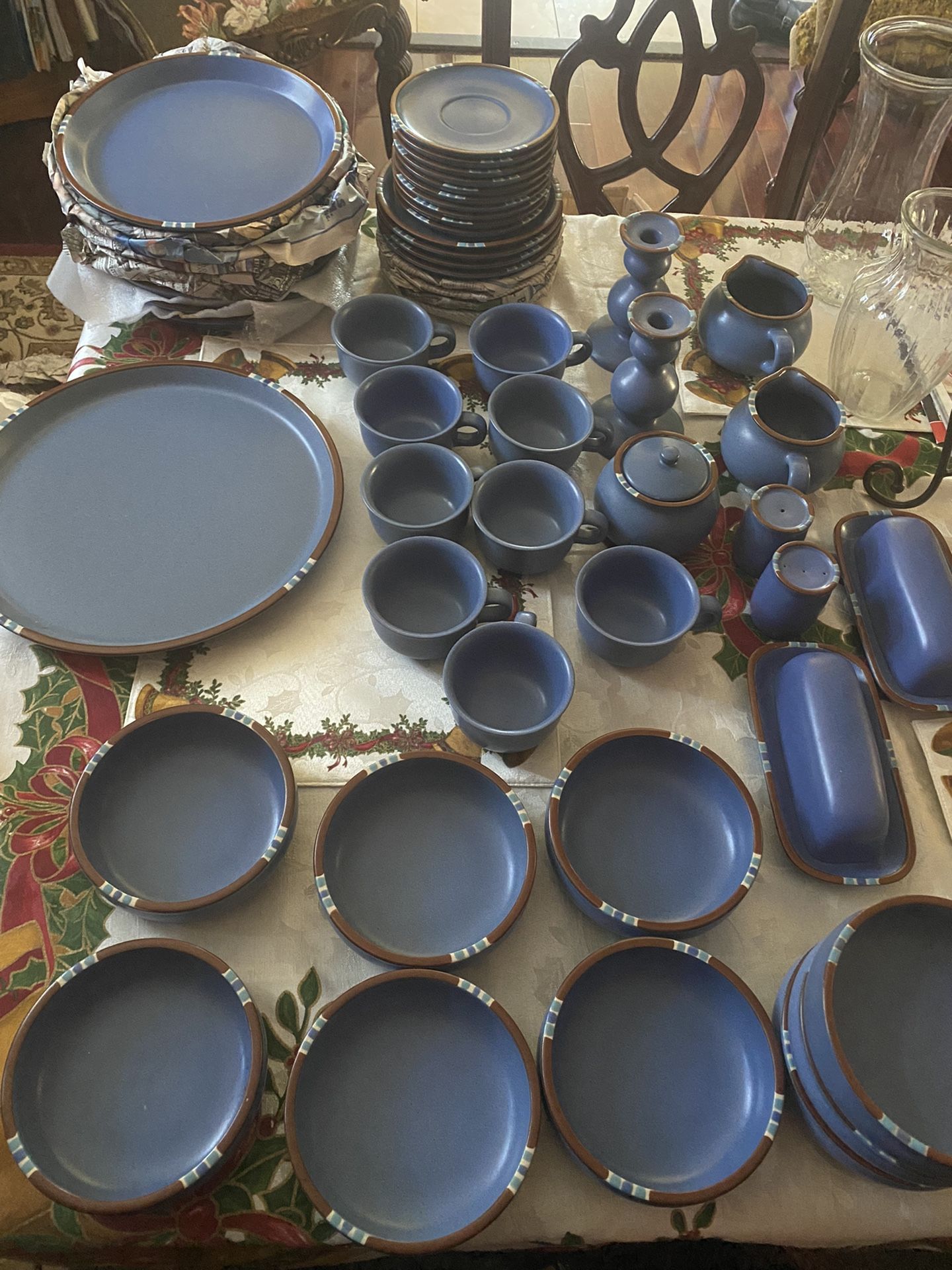 Vintage Blue Mesa Dansk Dinnerware Set