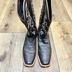 Nocona MD 2703 Black Legacy Western Handcrafted In USA Boot Size 10