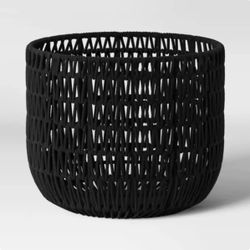Black Threshold Rope/Woven Basket
