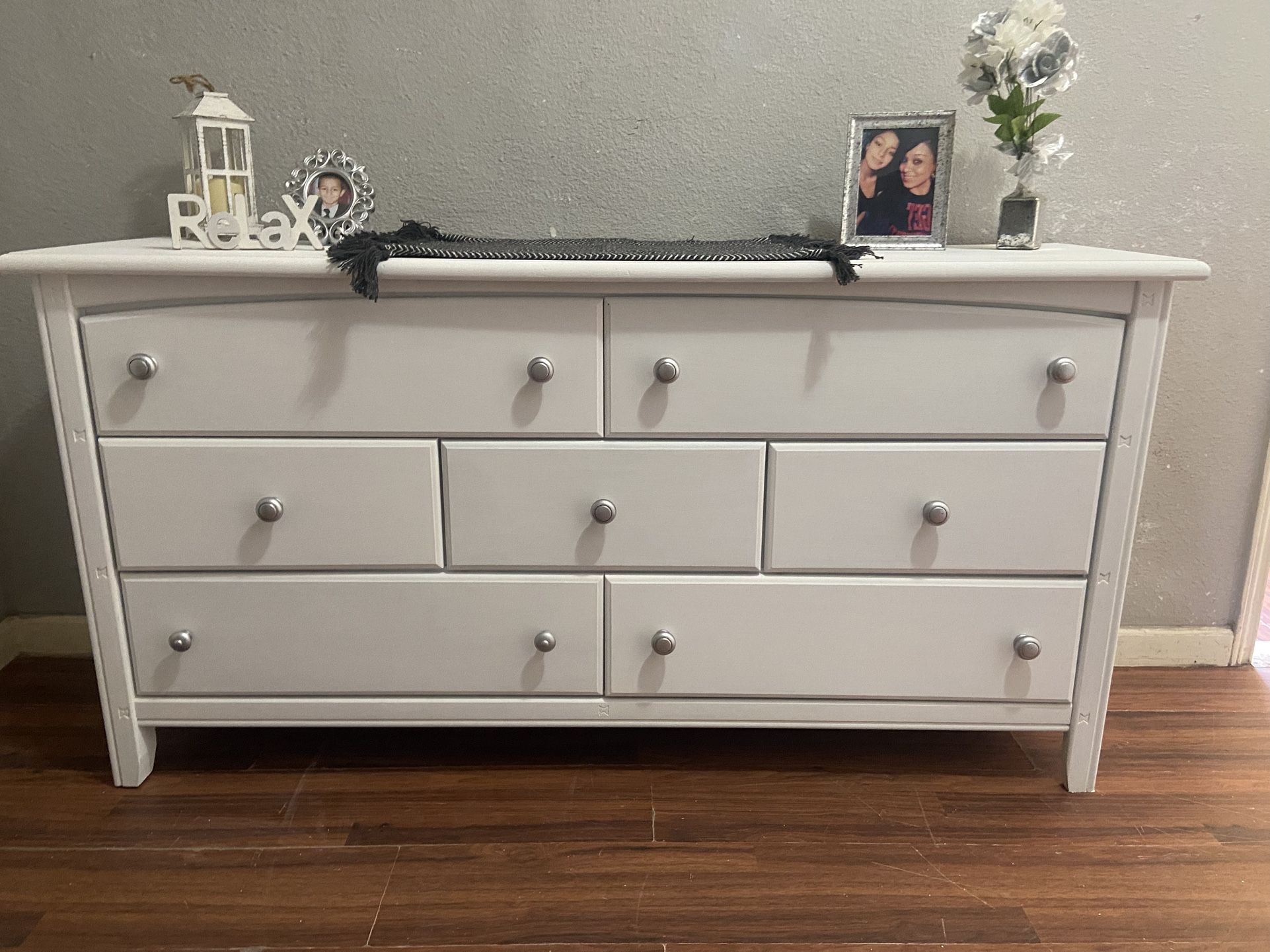 White Basset Dresser