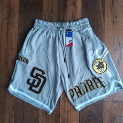 San Diego Padres Pro Standard Men's Gray Team Shorts Medium