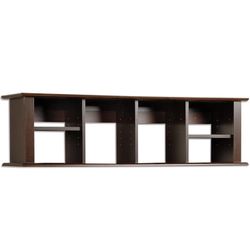 Prepac EHD-1348 Espresso Wall Mounted Desk Hutch