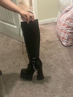 Demonia platforms and some platform boots from dolls kill