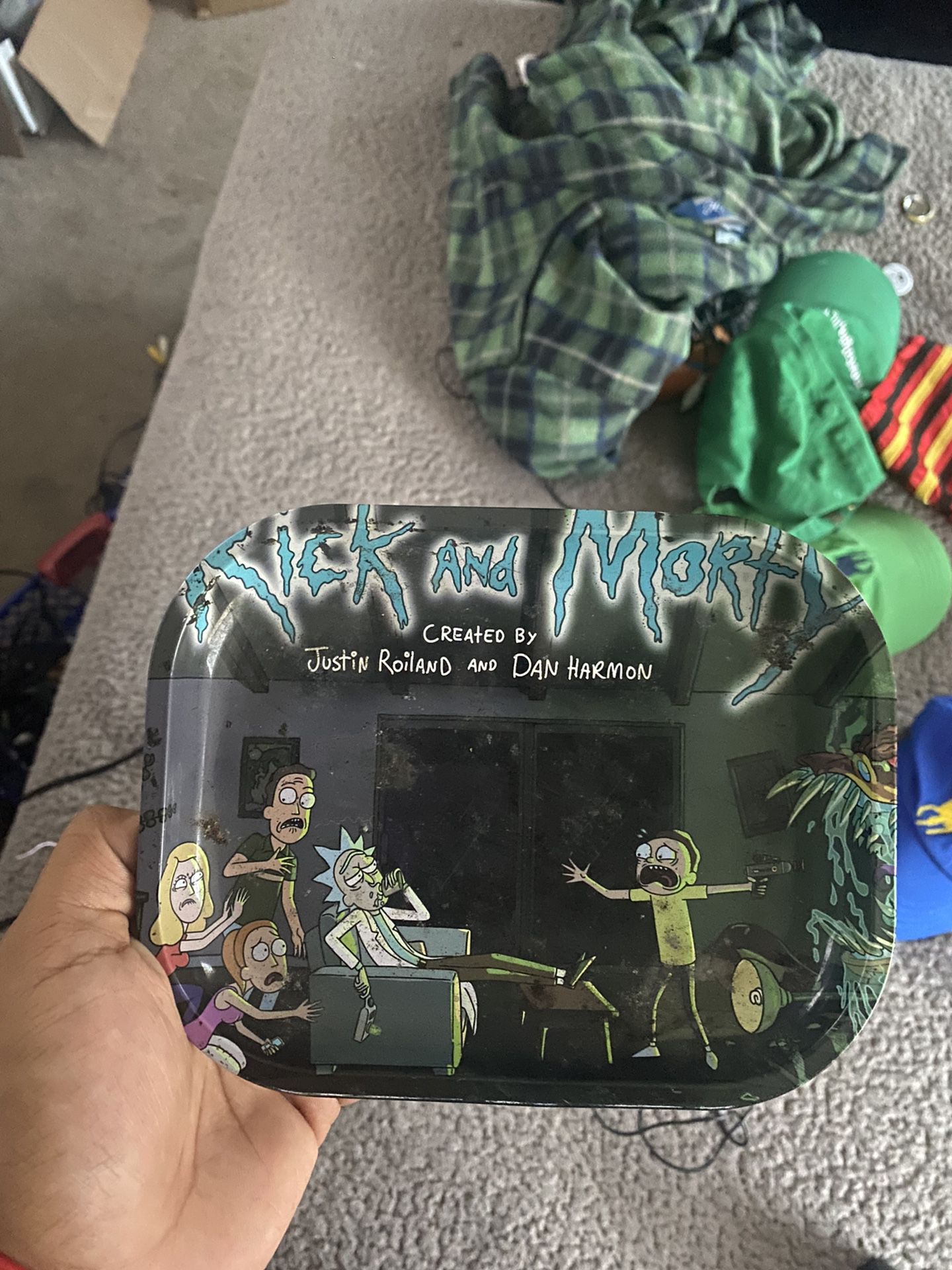 Rick and Morty rolling tray