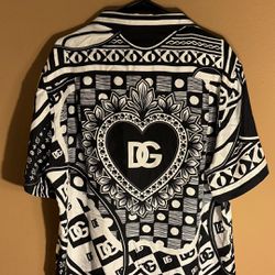 Dolce Gabbana Silk Shirt and Shorts Set 