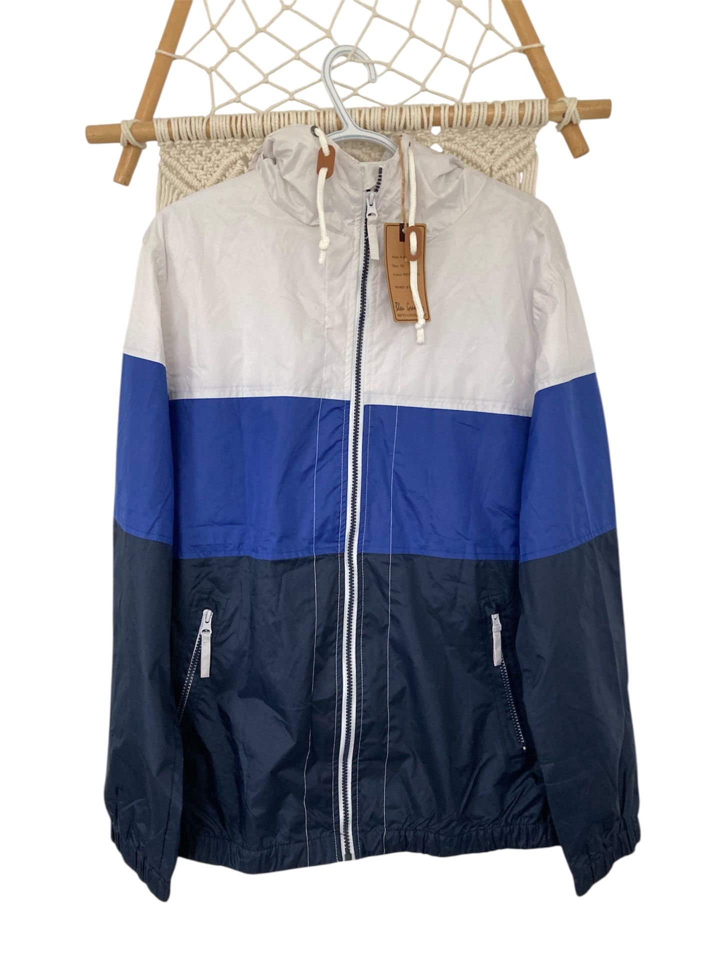 Bleu Grandeur Men’s Collection Rain Jacket/ Waterproof Jacket