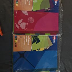 Avery Big Tab Pocket Insertable Plastic Dividers Set of 2 New/Unused-16 Tabs