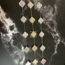 Sterling Silver 925 Clover Bracelets