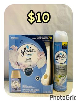 Glad automatic spray & Glade Air freshener, $10 for both