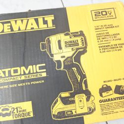 20V Max DeWalt ATOMIC Brushless Impact Drill Combo 