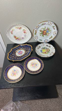 Antique Dishware (gold highlights)
