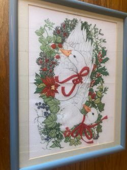 Cross Stitched Goose