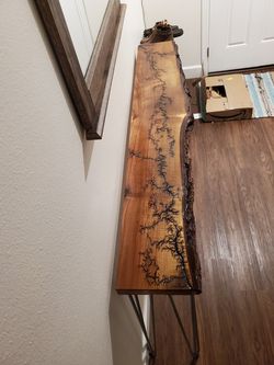 Live Edge Entryway Table