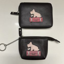 Radley London Leather Card/Bill Case and Coin Purse 