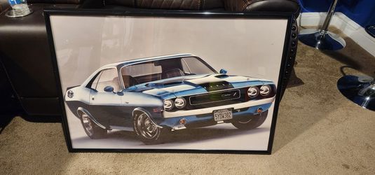 Dodge Challenger Framed Poster