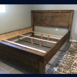 Eastern King Size Bed Frame With Mattress Included