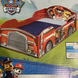 Childrens Wood Toddler Bed - Nickelodeon Jr. PAW Patrol NEW