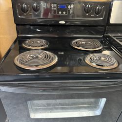 Whirlpool Black Electric Stove