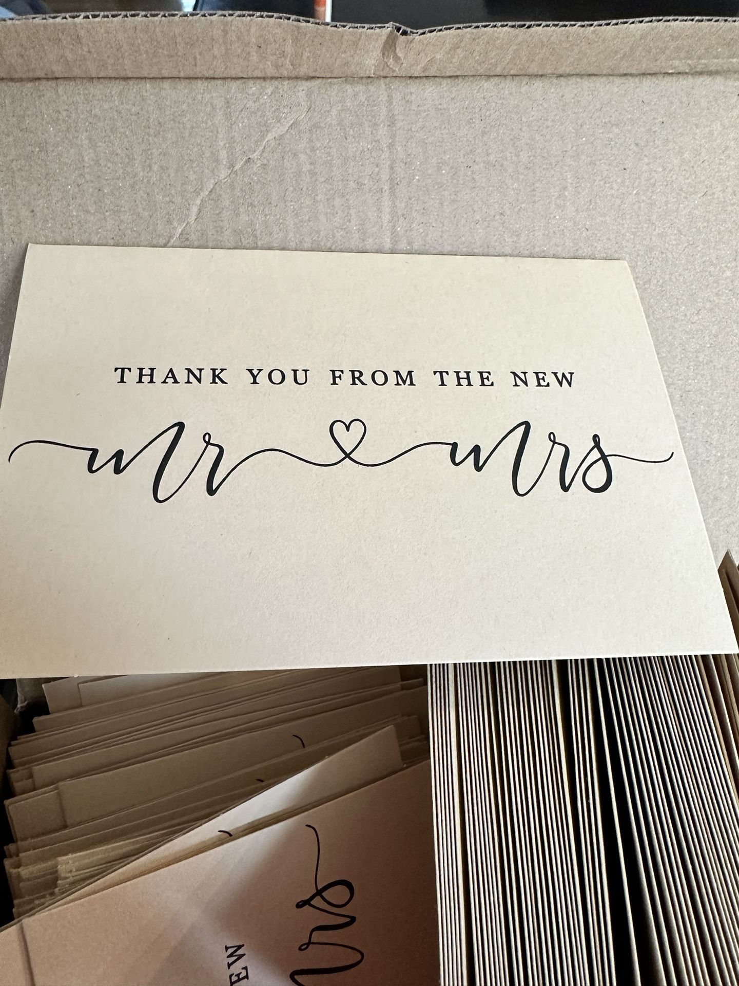 Wedding Thank You Cards Blank Inside