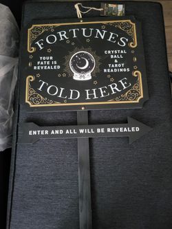 Halloween decoration Fortune Teller sign