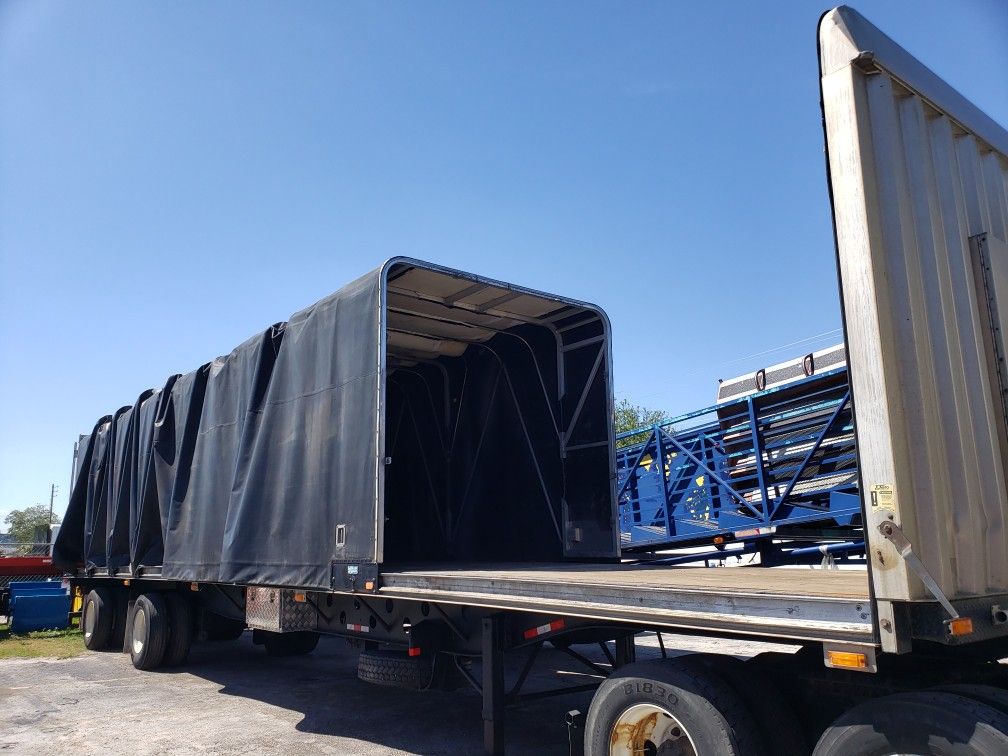 Flatbed conestoga trailer for Sale in North Miami Beach, FL OfferUp