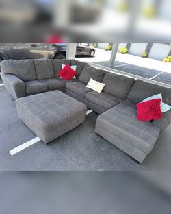 Sectional with ottoman