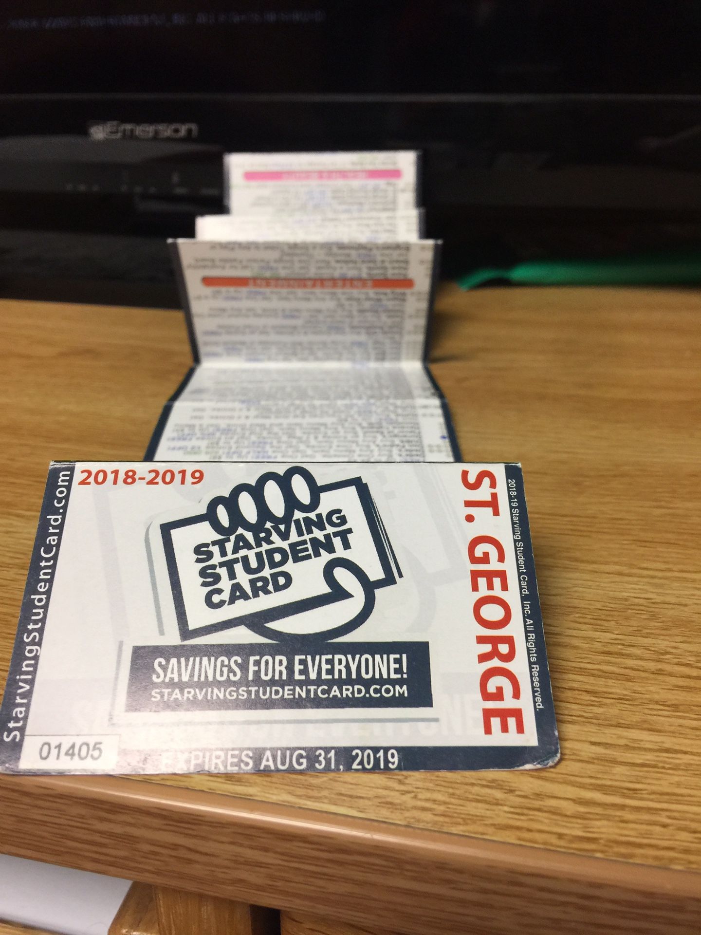 Starving Student Card