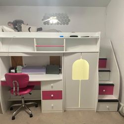 Berg Furniture Play and Study Twin Loft with Desk