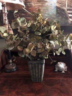 Realistic looking Eucalyptus in pot...20” tall...great condition...