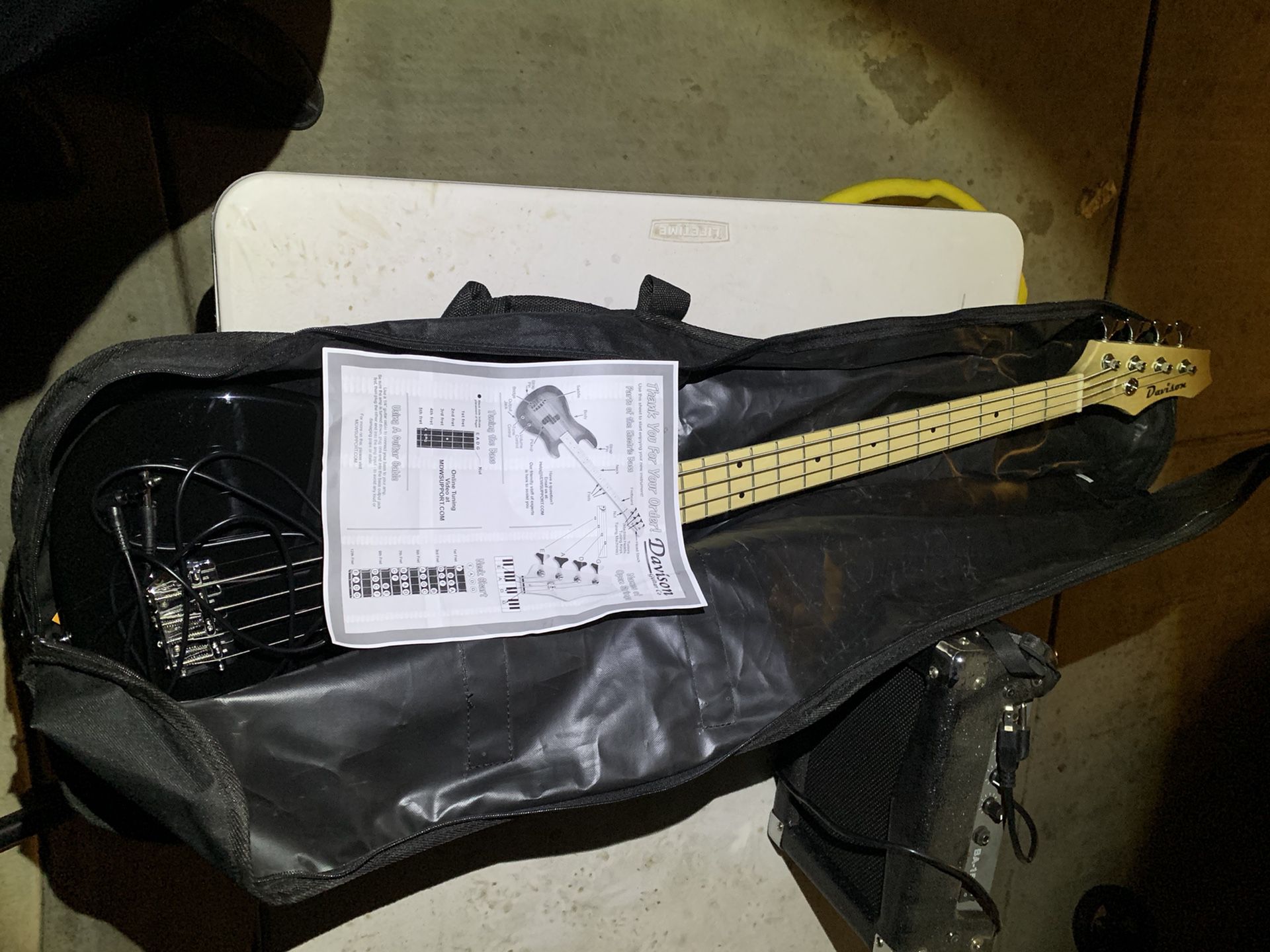 Brand New Davidson Beginner Bass Guitar