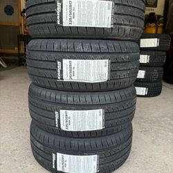 (4) - 225/50/17 Radar Dimax AS-9 Tires