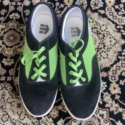 Etnies Skate Shoes Men’s Size 11 Black & Green – Used