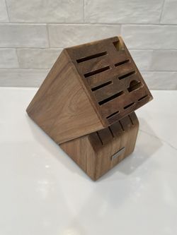 Wustof 17 Slot Acacia Wood Knife Block