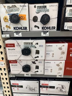 Shower and sink faucets