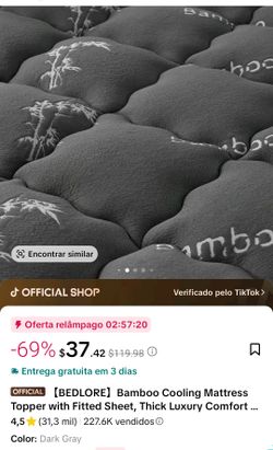 Mattres toper bambo.